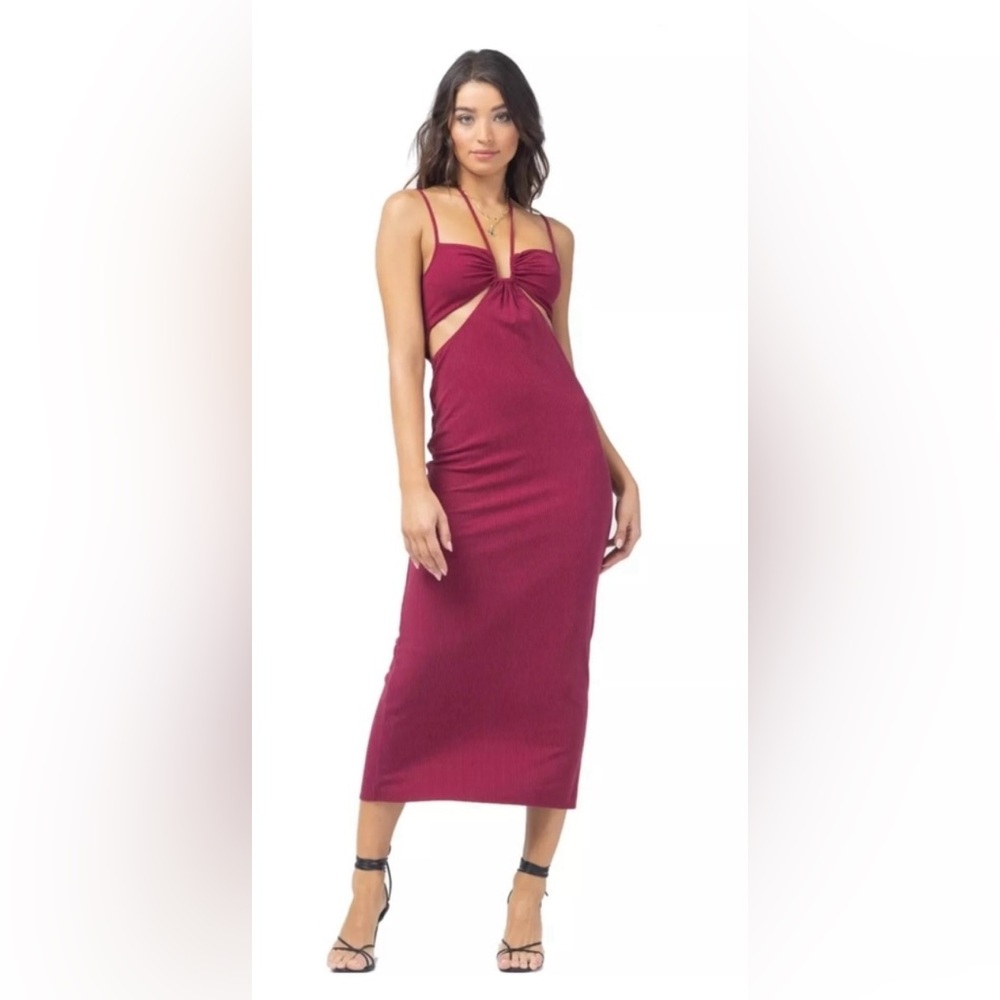 L*Space Cabernet Naomi Dress Large NWT